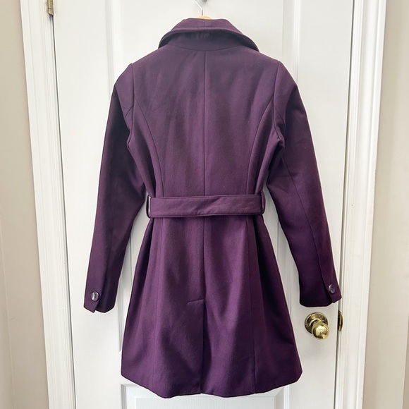Ricki’s Women's Double-Breasted Wrap Coat Belted Purple Size XS - Picture 4 of 15